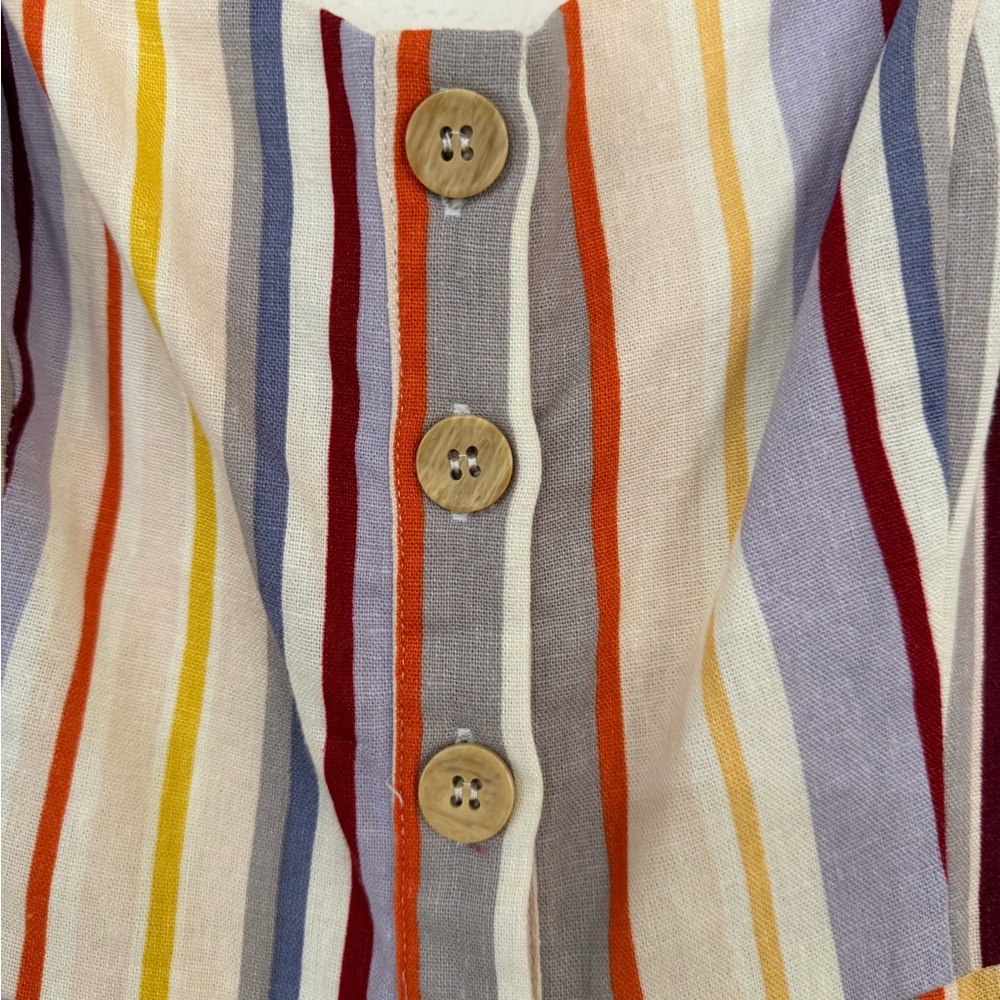 Lush Multicolor Striped Button-Down Summer Dress … - image 2